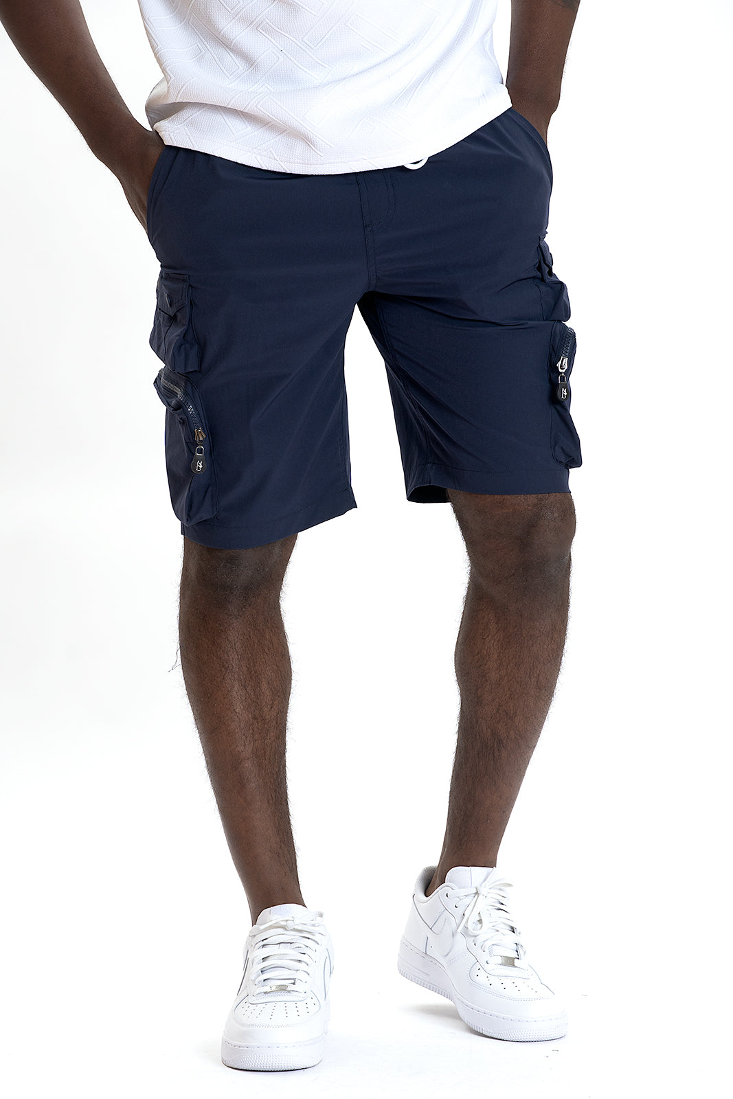 Makobi M633 Colton Nylon Spandex Cargo Shorts - Navy