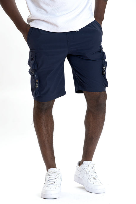 Makobi M633 Colton Nylon Spandex Cargo Shorts - Navy