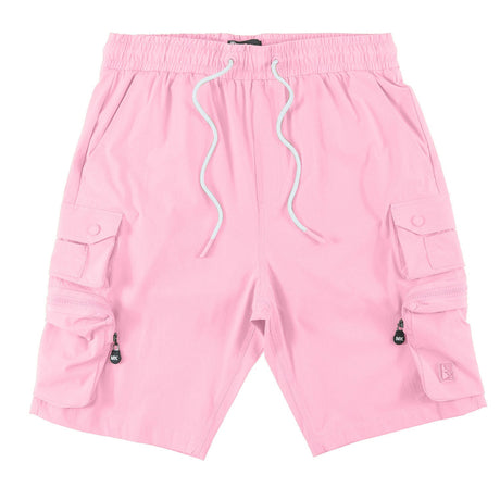 Makobi M633 Colton Nylon Spandex Cargo Shorts - Pink