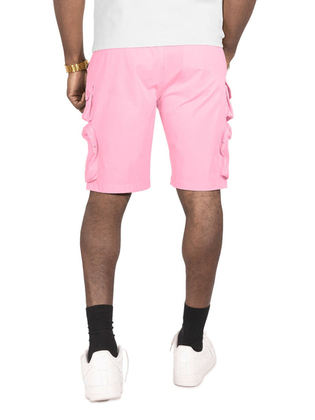 Makobi M633 Colton Nylon Spandex Cargo Shorts - Pink