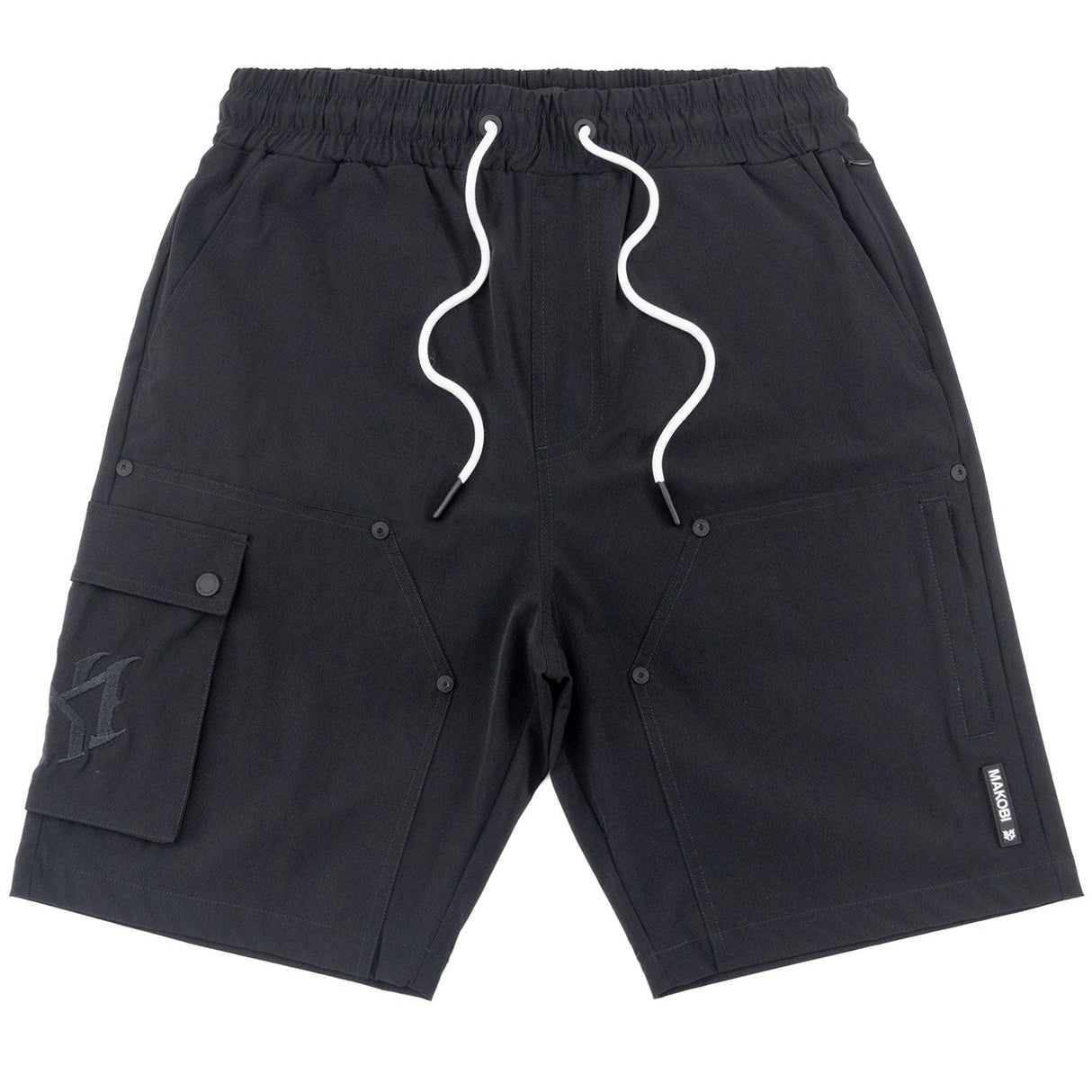 Makobi Nylon Shorts| M634 Adorni Shorts - Black