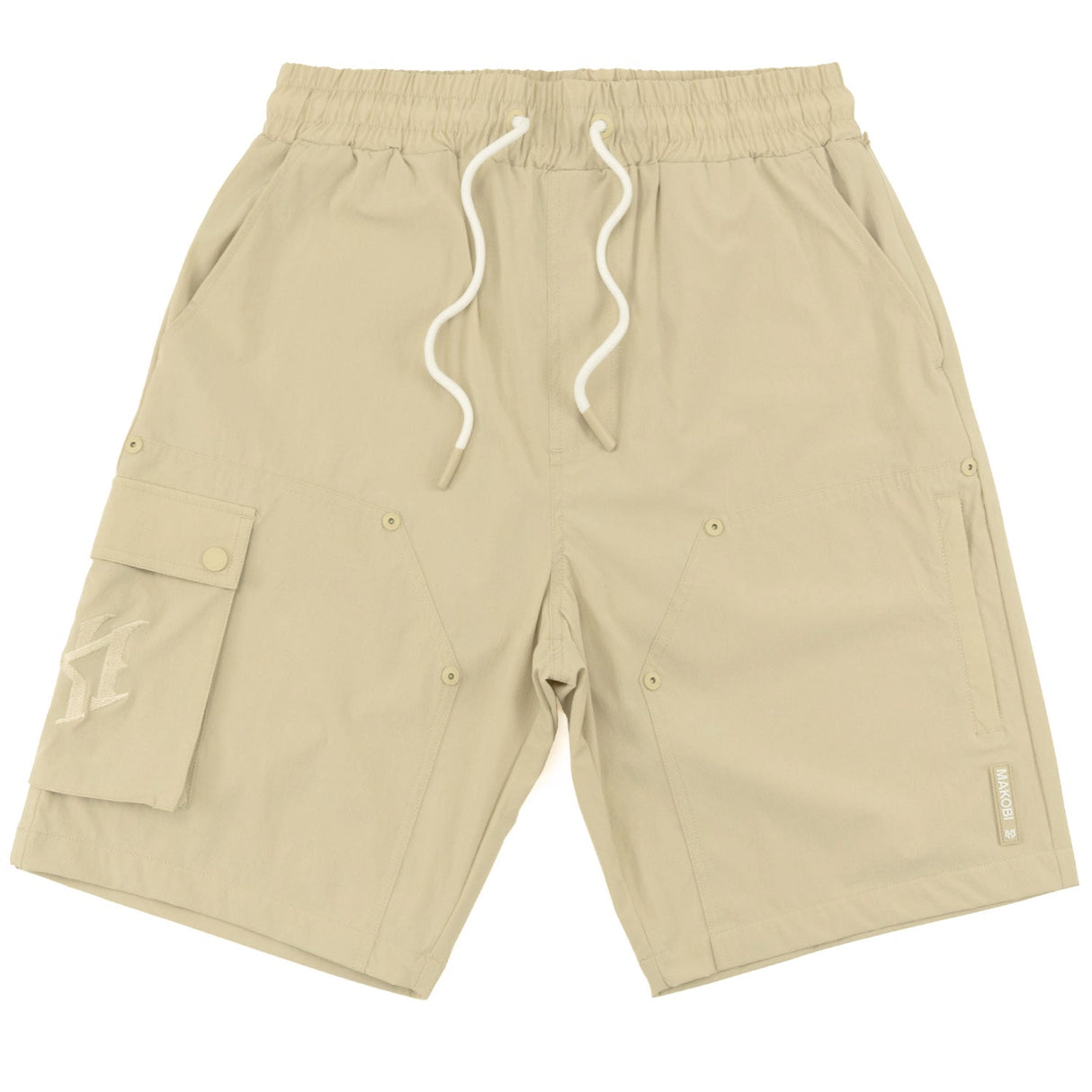 Makobi Nylon Shorts| M634 Adorni Shorts - Khaki