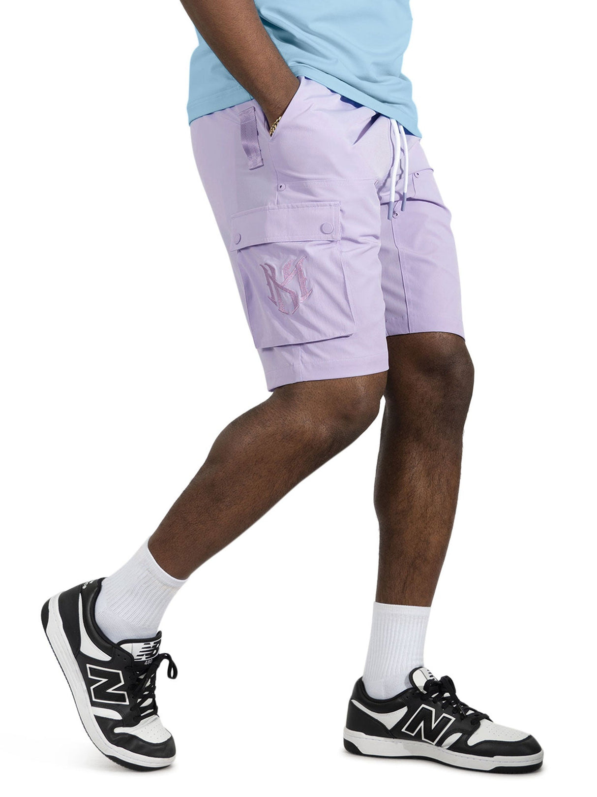 Makobi Nylon Shorts| M634 Adorni Shorts - Lavender