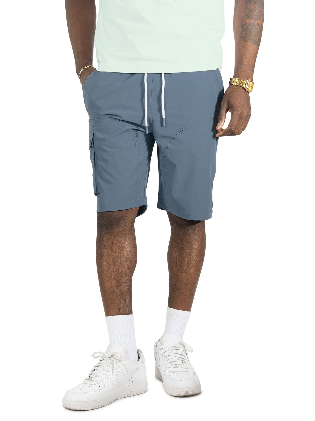 Makobi Nylon Shorts| M634 Adorni Shorts - Midnight Blue