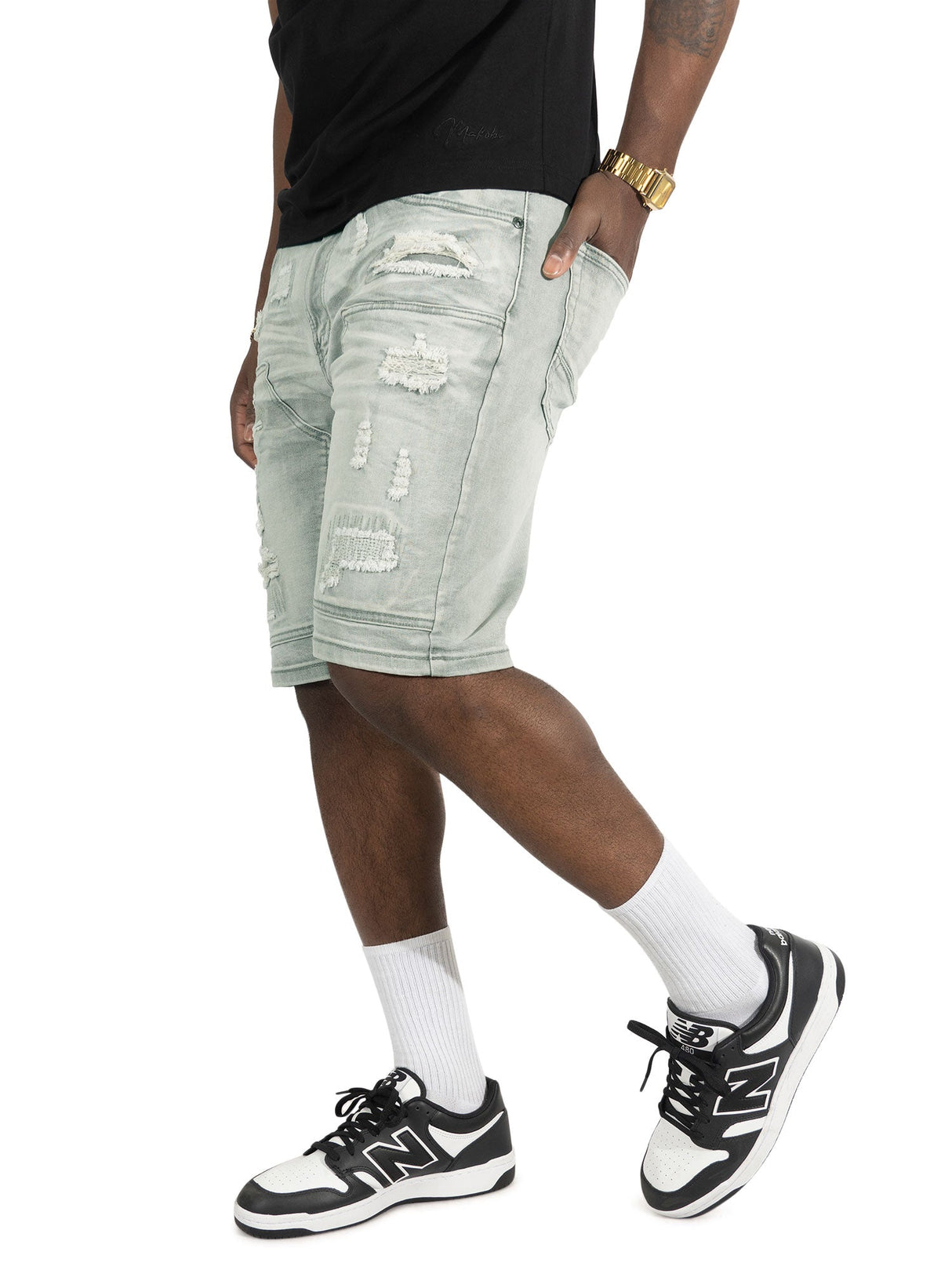 Makobi Denim Shorts | M904 Prego Jorts - Gray