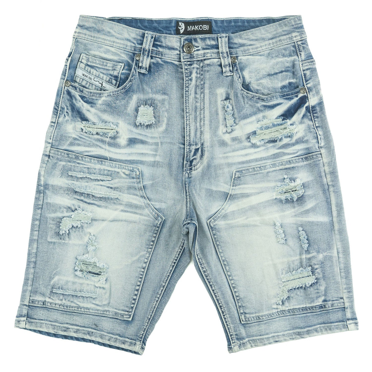 Makobi Denim Shorts | M904 Prego Jorts - Light Wash