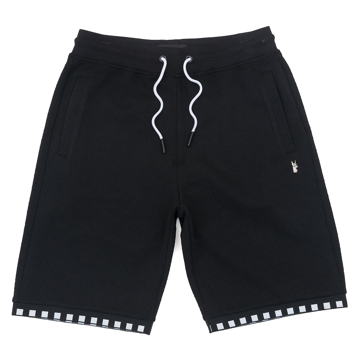Makobi M963 Bianchi Jacquard Shorts - Black