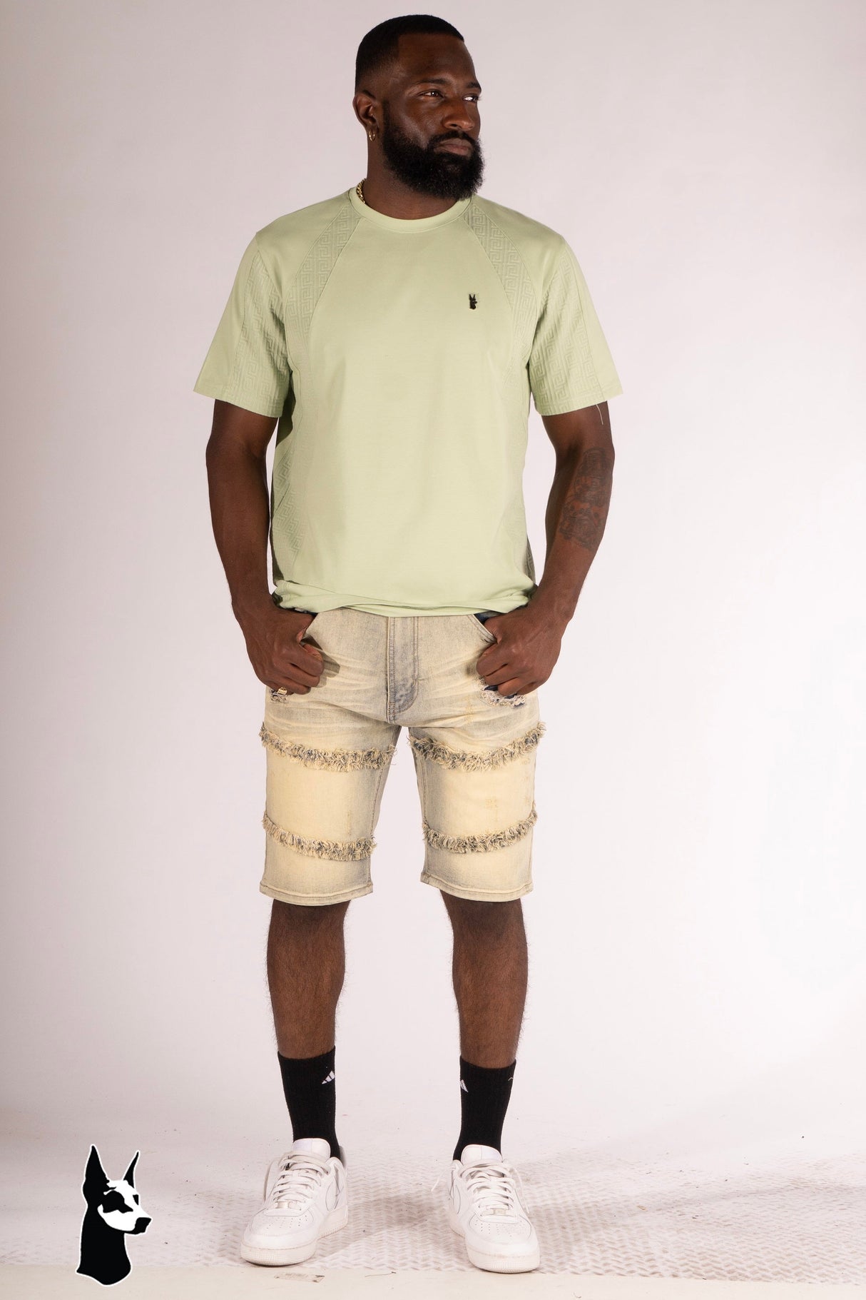 Makobi M967 Noah Denim Shorts - Dirt