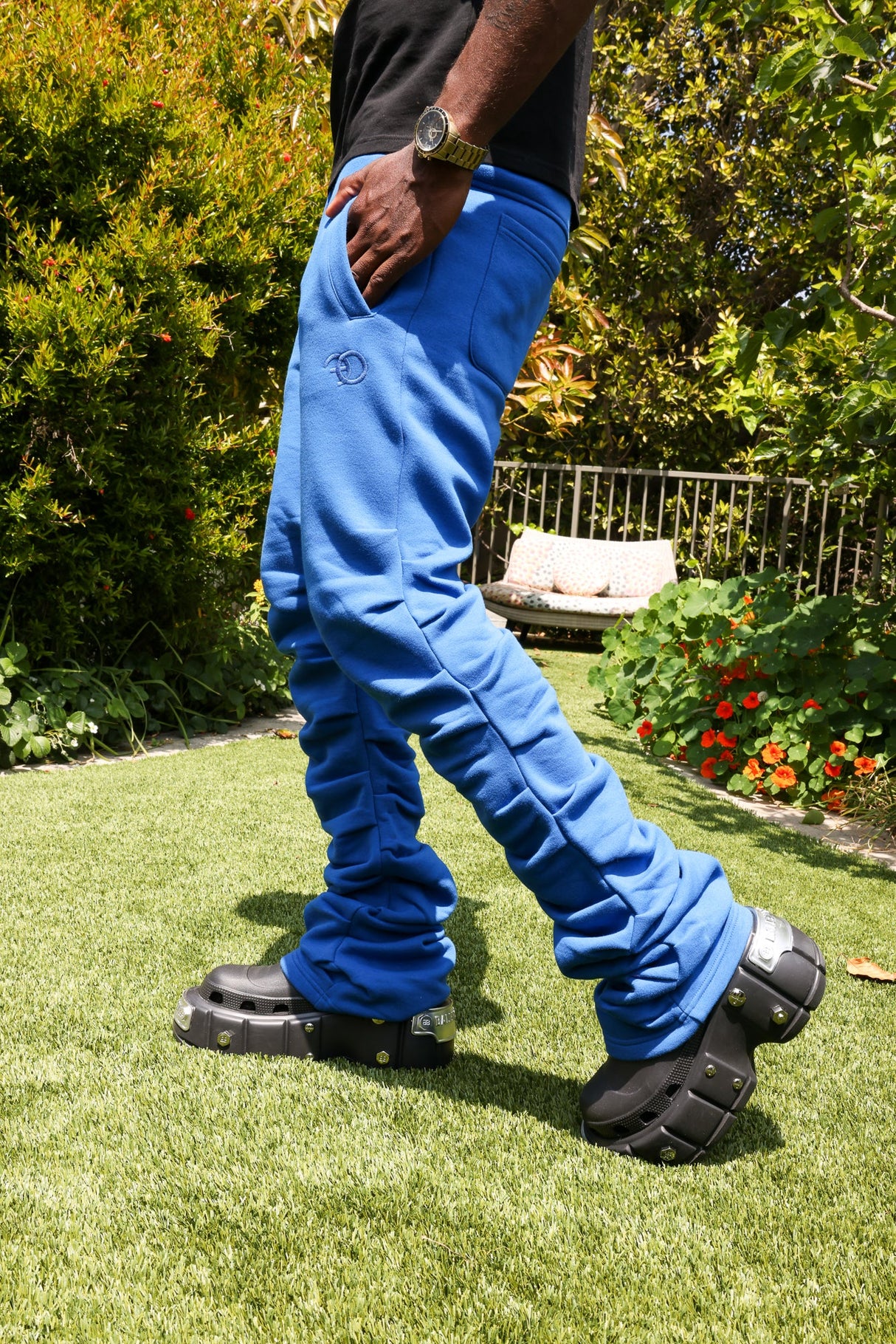 FROST DESIGN F6220 Malik Stacked Sweatpants - Royal