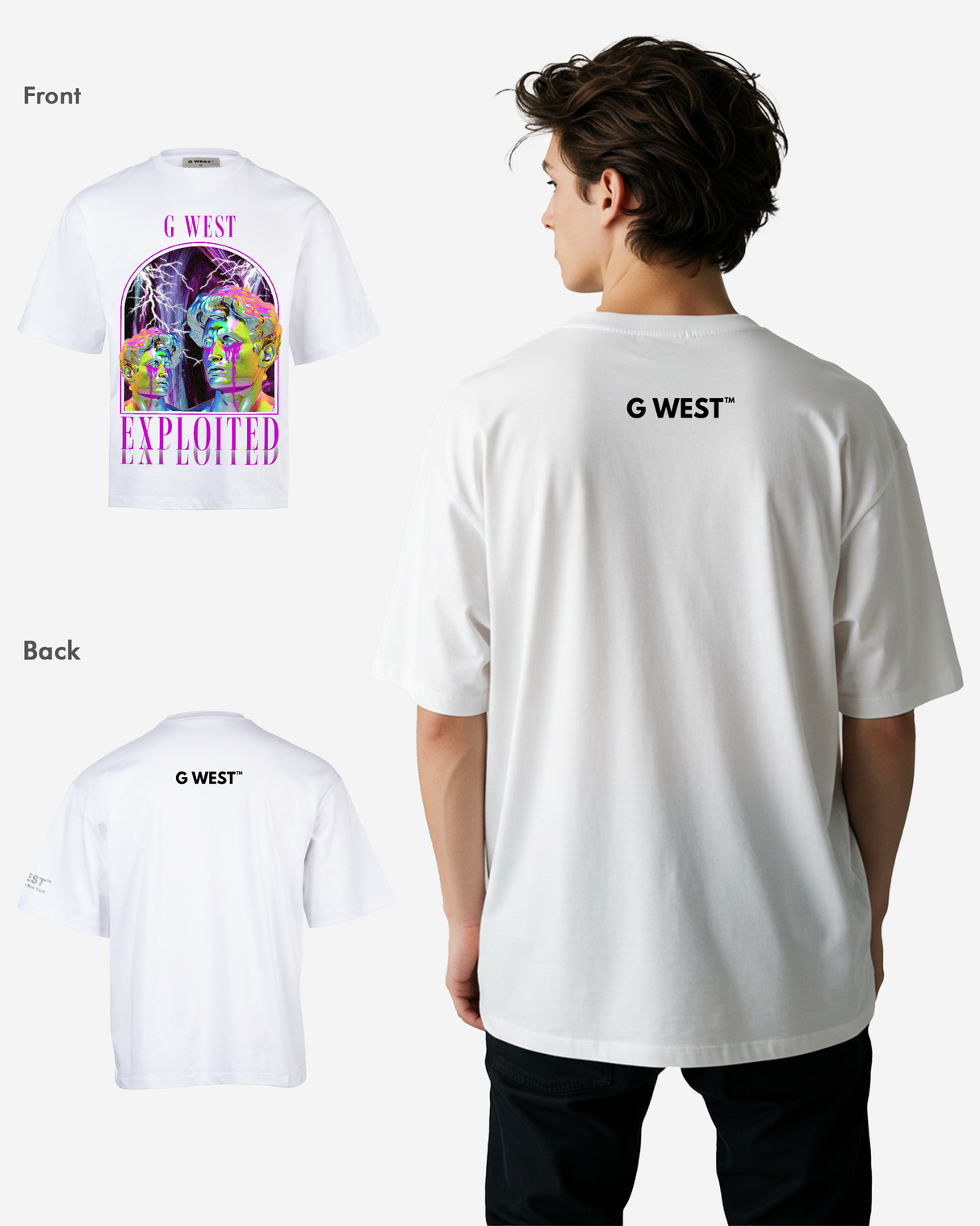 G-WEST Exploited Oversized Tee