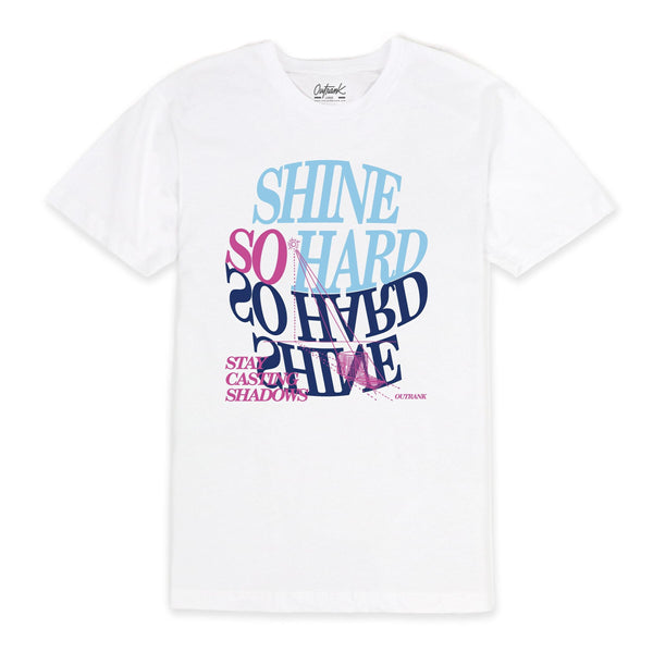 Outrank - T Shirt - Shine So Hard - White / Multi