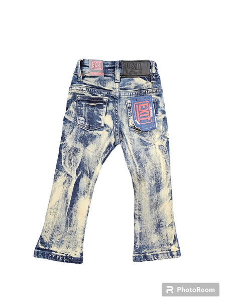 Stylish Navy Cream Skinny Jeans for Kids