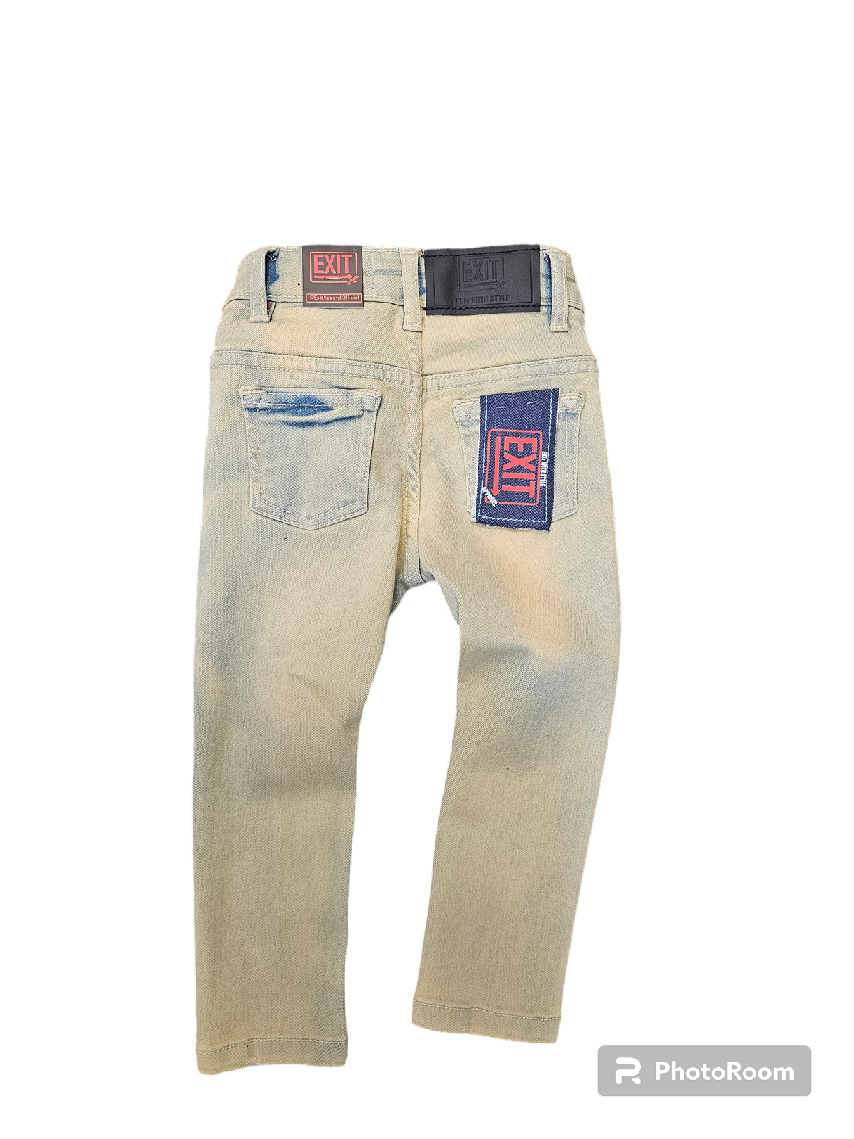 Cream Skinny Jeans for Kids