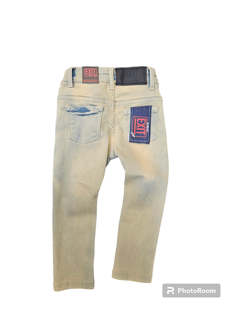 Cream Skinny Jeans for Kids