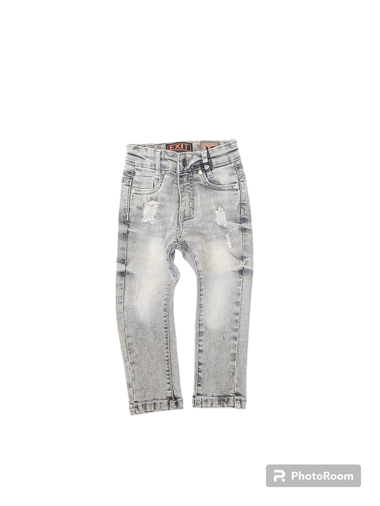 Exit Kids Jeans Light Grey Front View
