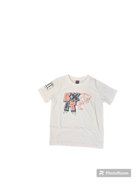 Exit - Kids T Shirt- White / Red
