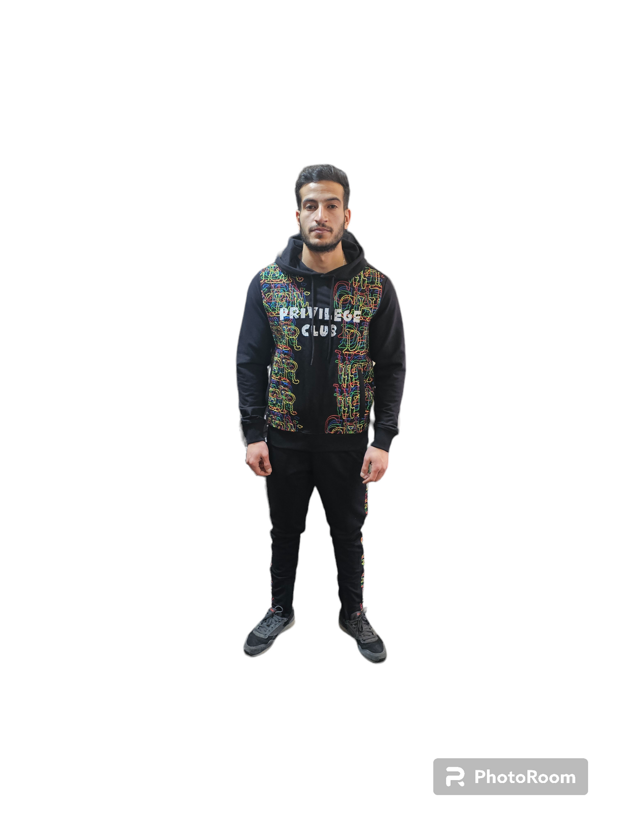 Off Beat - Jogger Hoodie - Privilege Club- Black