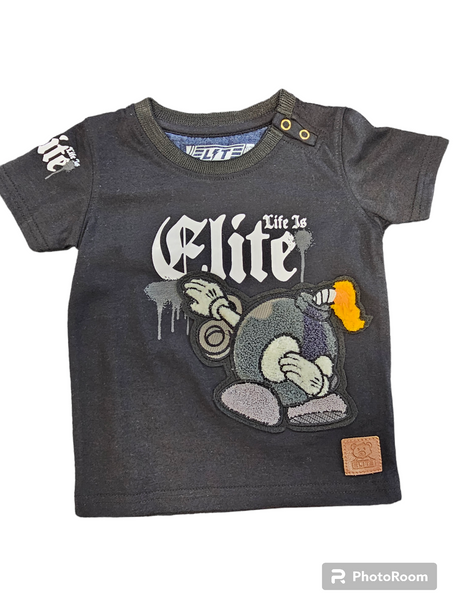 Elite- Infant Grey T Shirt - Life Is Elite