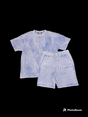 Rebel Minds Acid Washed Fleece Short Set - Front View