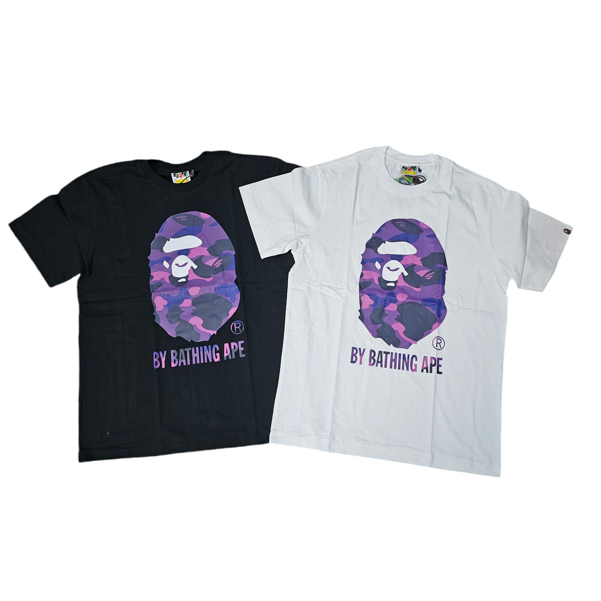 Bape purple camo tee clearance