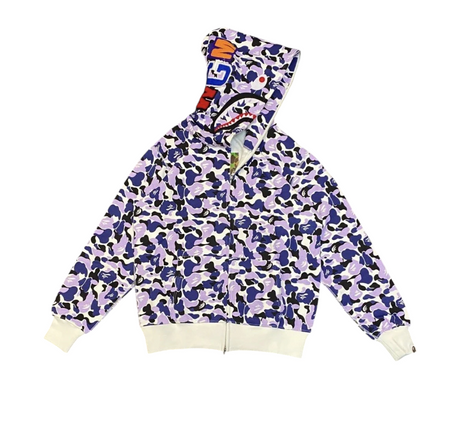 BAPE ABC SHARK FULL ZIP HOODIE MULTI COLORS