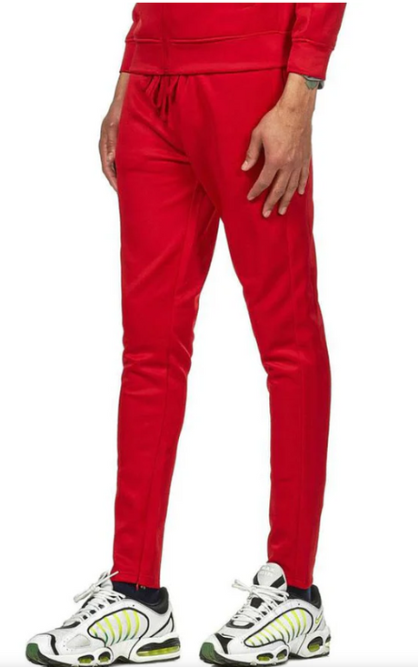 Rebel Mind Red Stacked Track Pants
