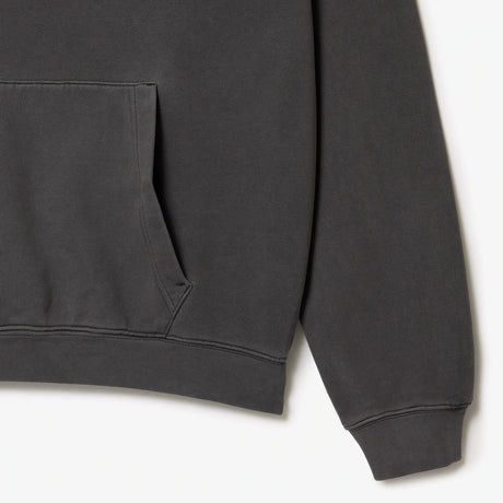 LACOSTE UNISEX LOOSE FIT COTTON FLEECE JOGGER HOODIE GREY