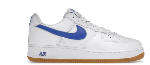 Nike- Air Forces - Royal Blue/ Gum Yellow