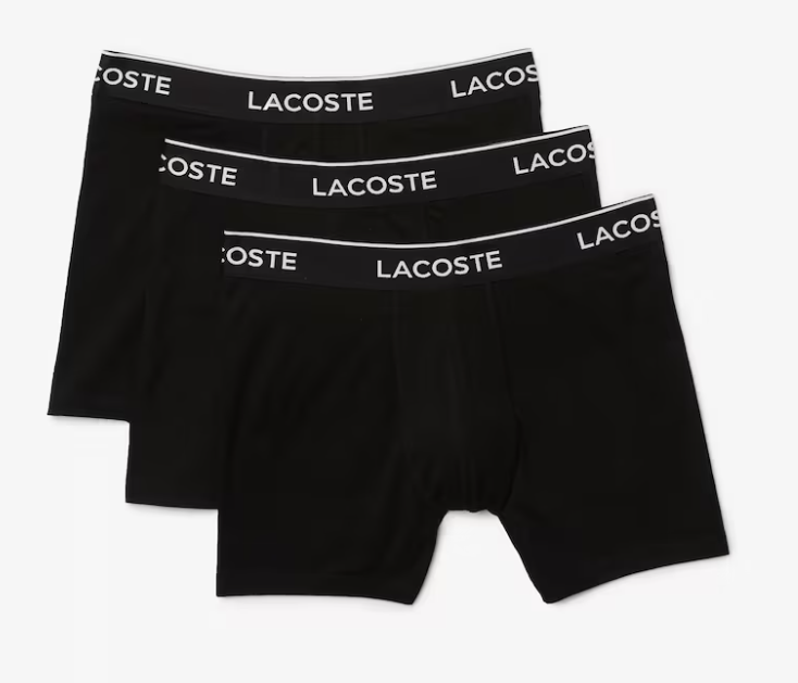LACOSTE MEN'S LOW SPORT SOCKS 3- PACK