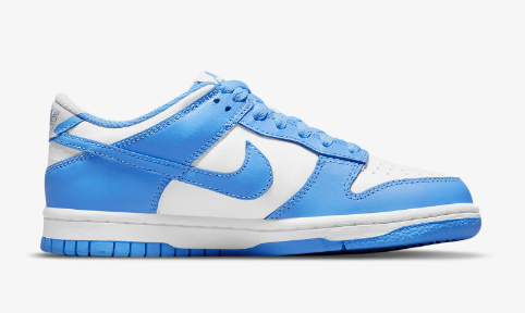 light blue and white dunks grade school