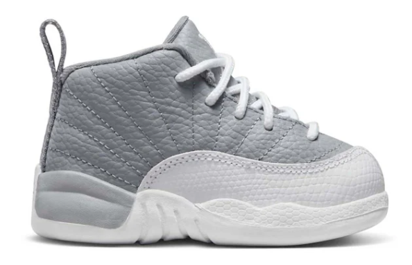 Jordan 12 - Toddlers - Stealth White / Grey