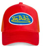 VON DUTCH VIBRANT ORANGE HOLLYWOOD VELVET TRUCKER HAT