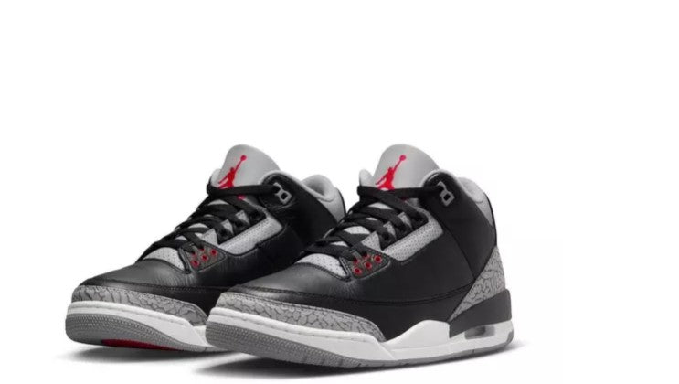 JORDAN 3 HIGH TOP BLACK RED CEMENT