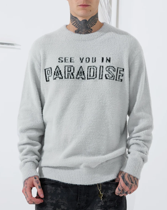 Jordan Craig See You In Paradise Plush Crew Neck Sweater Multi Colors