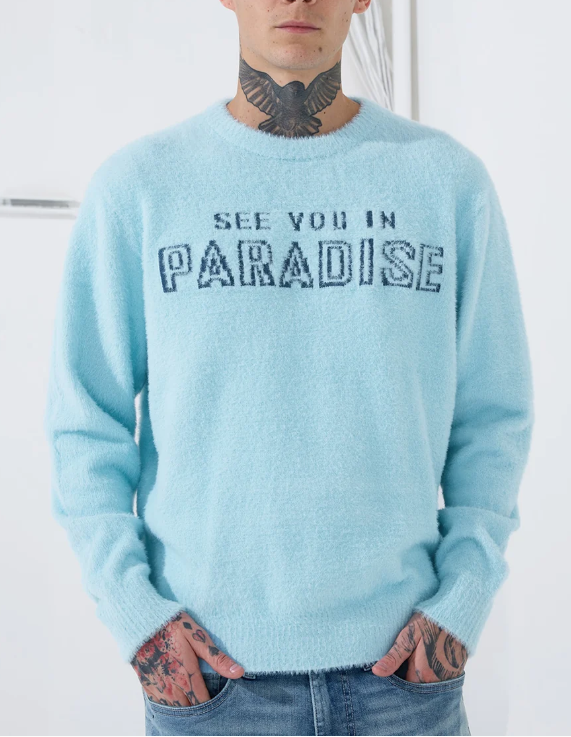 Jordan Craig See You In Paradise Plush Crew Neck Sweater Multi Colors