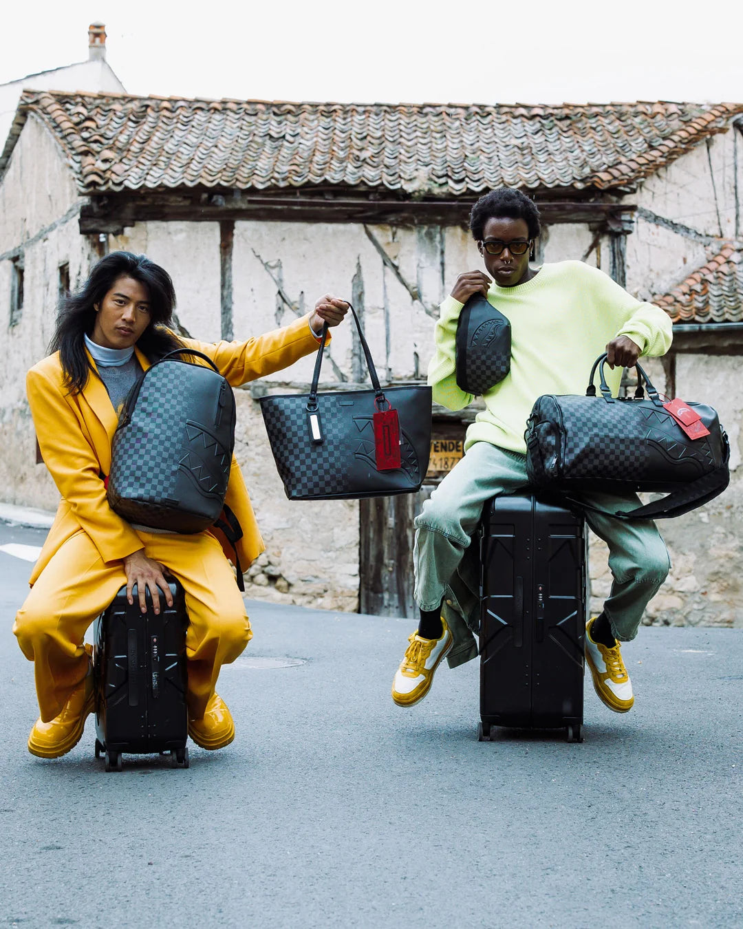 SprayGround Raised Check Tote