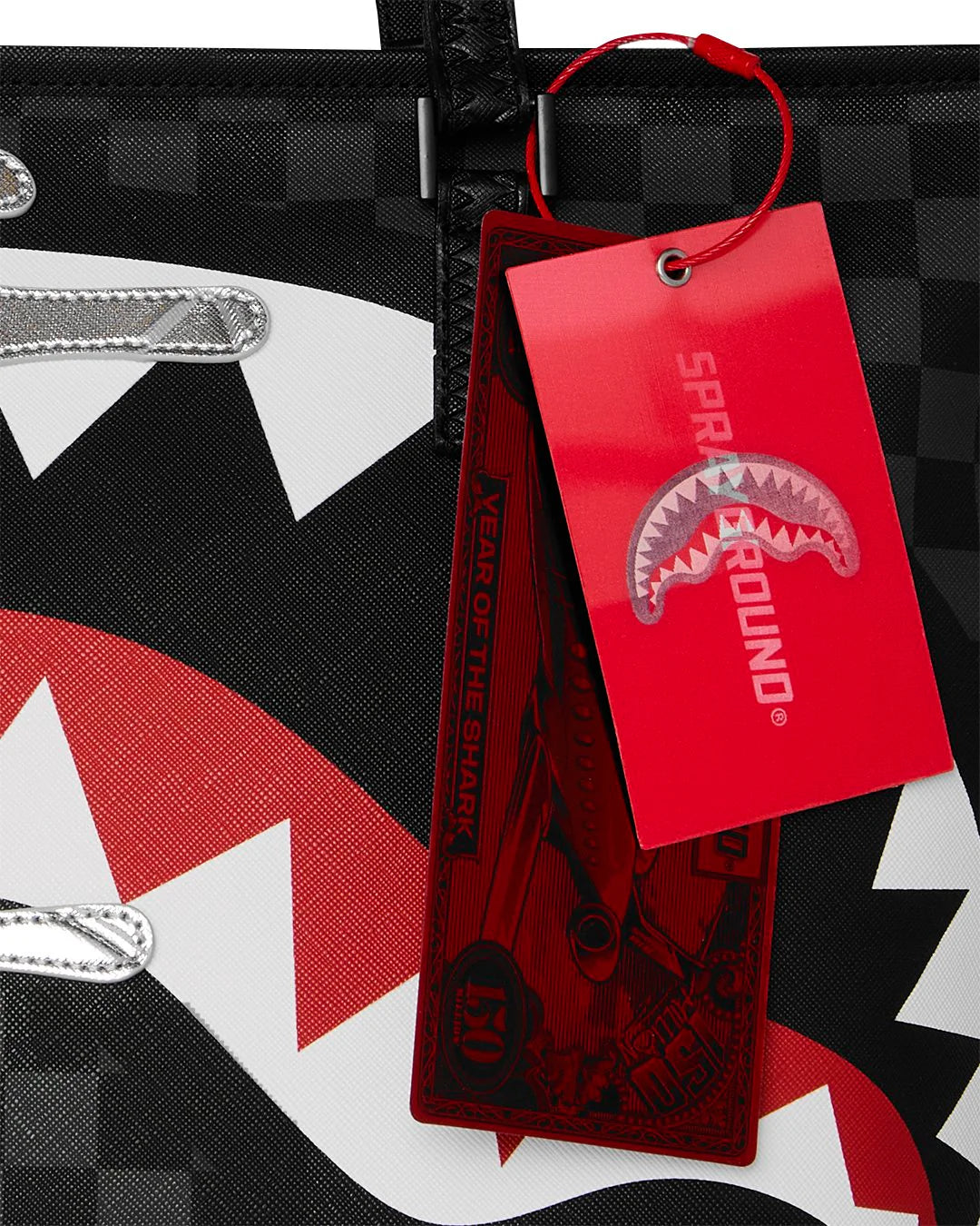 Sprayground Silver Side Drip Tote