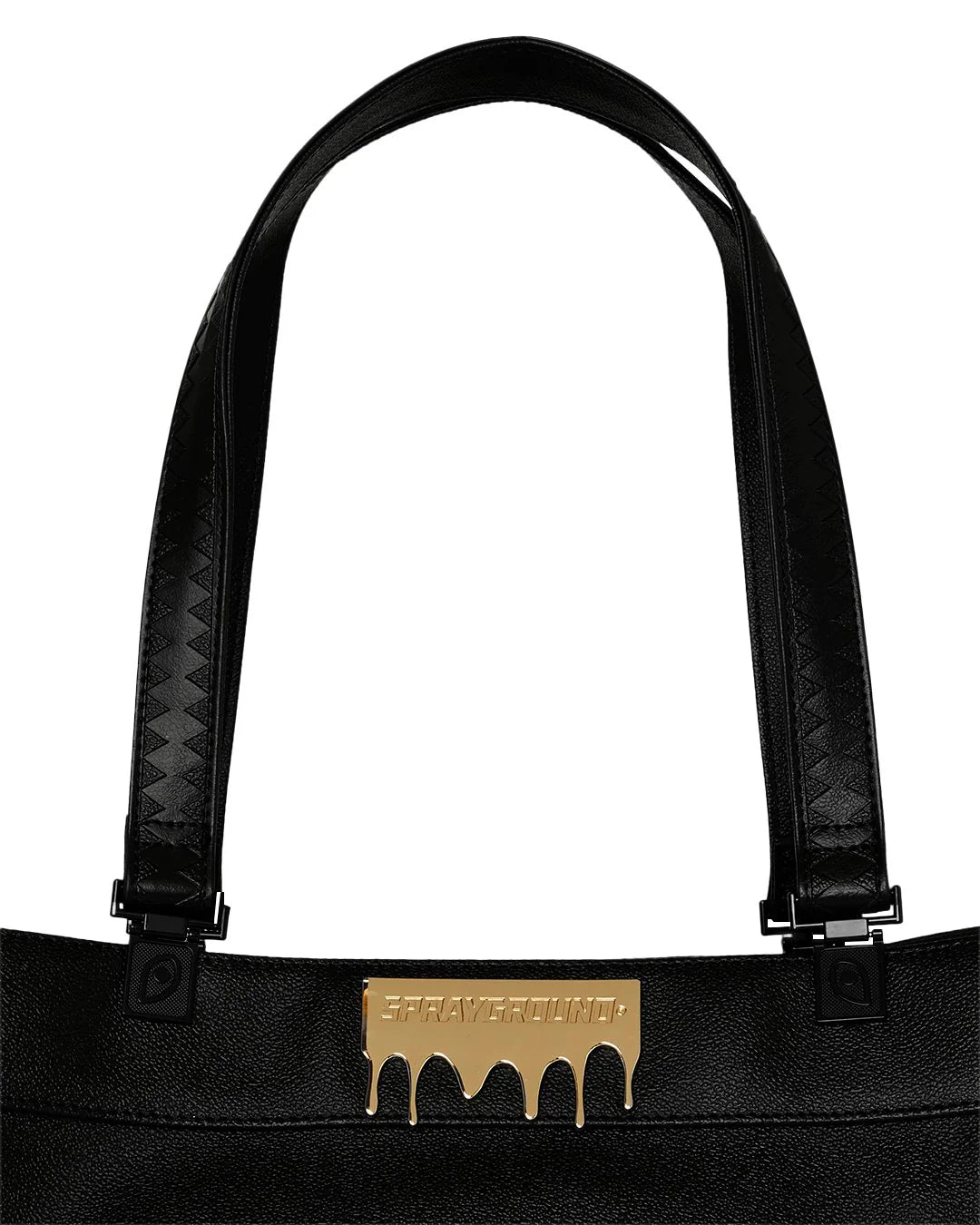 Sprayground Gold Brick Luxe Tortuga Tote