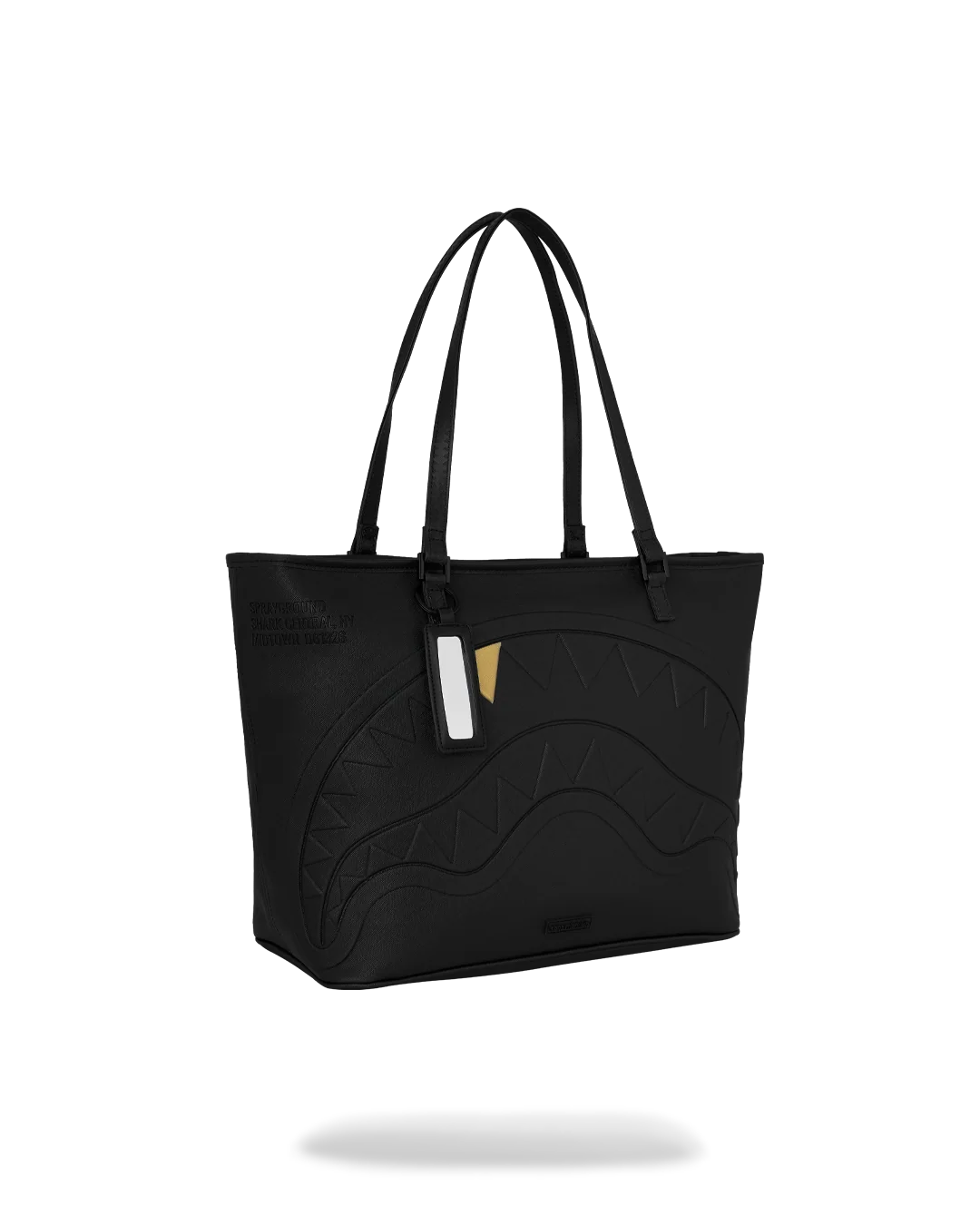 SprayGround Blacked Out Embossed Gold Tooth Tote