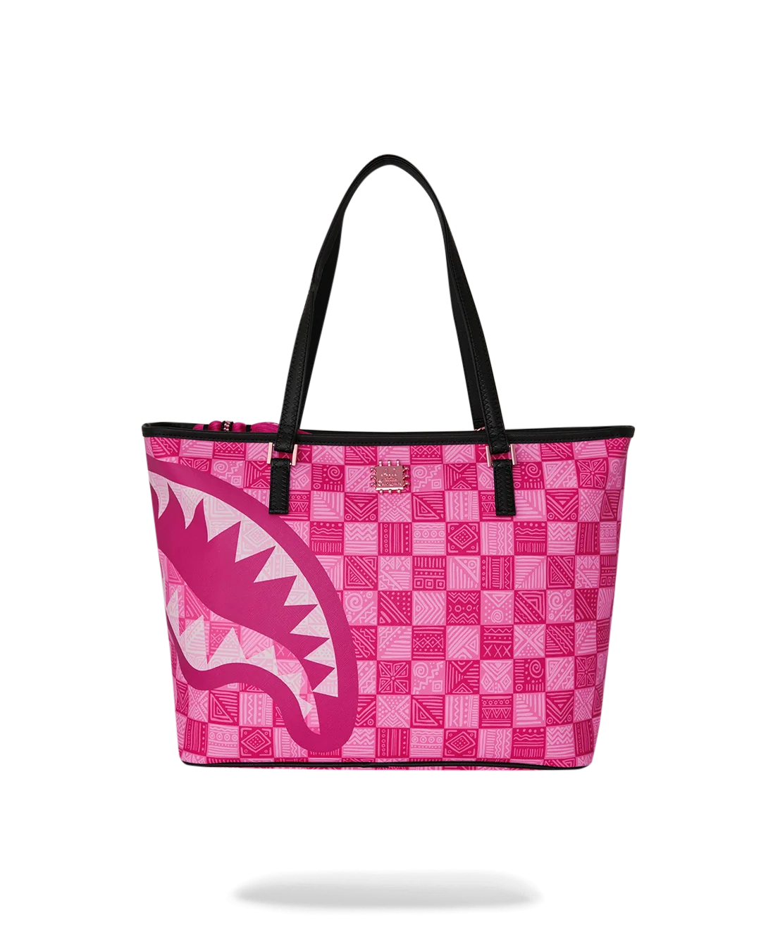 SprayGround AI Pink Check Tote