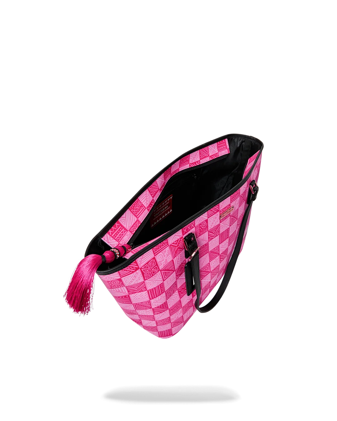 SprayGround AI Pink Check Tote