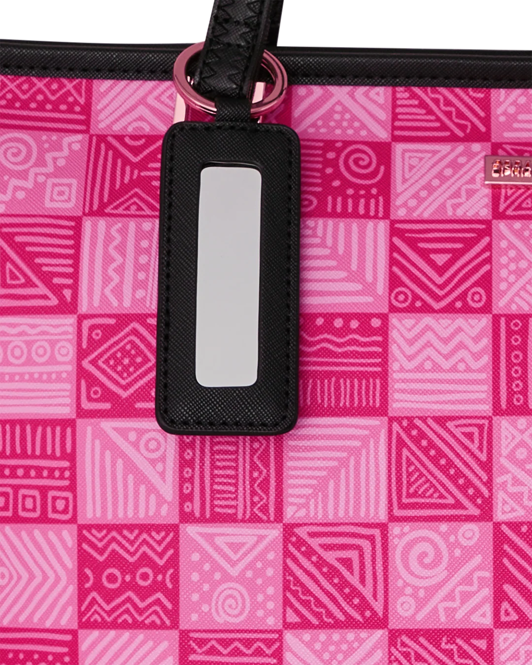 SprayGround AI Pink Check Tote