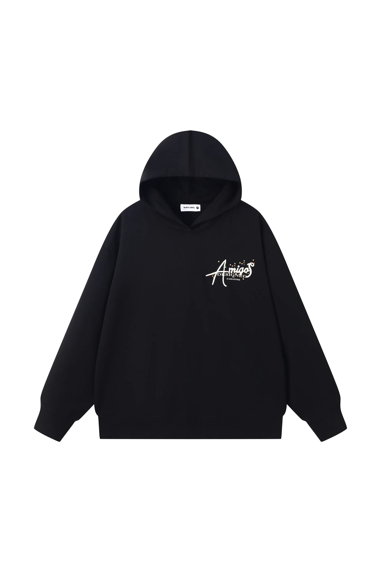BLACK LABEL AMIGOS HOODIE BLACK