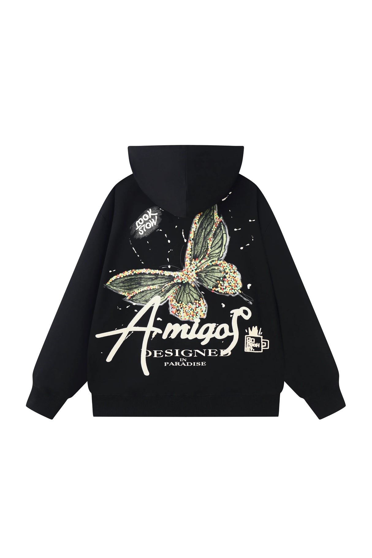 BLACK LABEL AMIGOS HOODIE BLACK