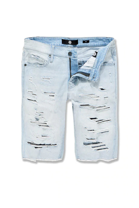Jordan Craig - Jeans Short - Shredded - Ice Blue