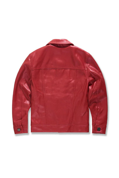 JORDAN CRAIG KIDS THRILLER TRUCKER LEATHER JACKET