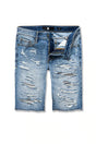 Jordan Craig - Jeans Short - Shredded - Blue