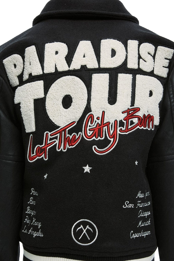 JORDAN CRIAG KIDS PARADISE TOUR VARSITY JACKET MULTI COLORS