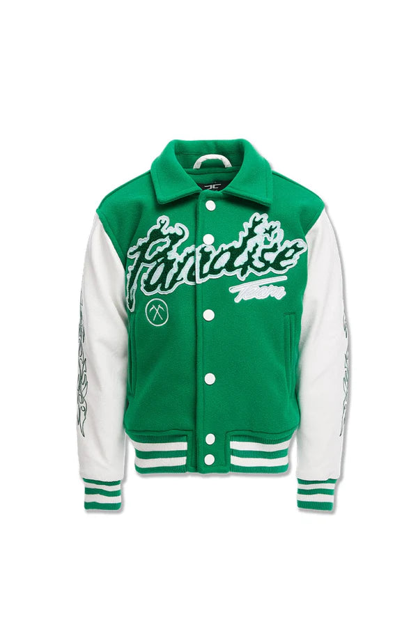 JORDAN CRIAG KIDS PARADISE TOUR VARSITY JACKET MULTI COLORS
