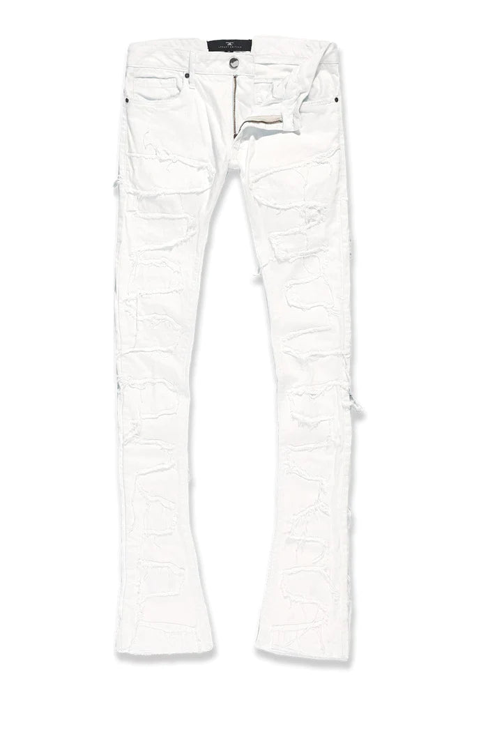 Jordan Craig Jeans - Martin Stacked Inseam - Plaster - White